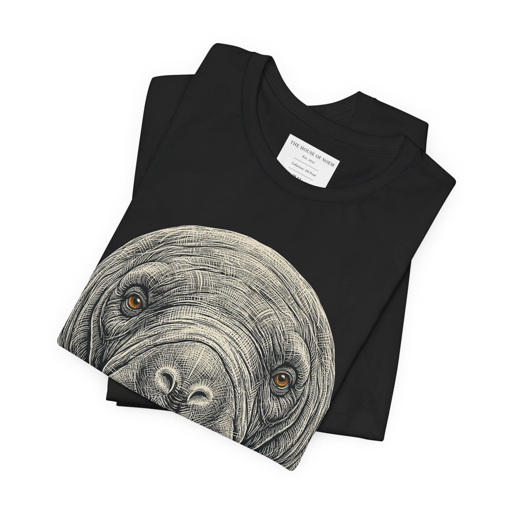 Manatee Shirt - Wildlife Art - Pen and Ink - Sea Cow Gift - Still Here