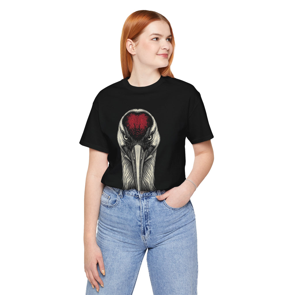 Whooping Crane Shirt - Wildlife Art - Pen and Ink - Bird Gift - Still Here