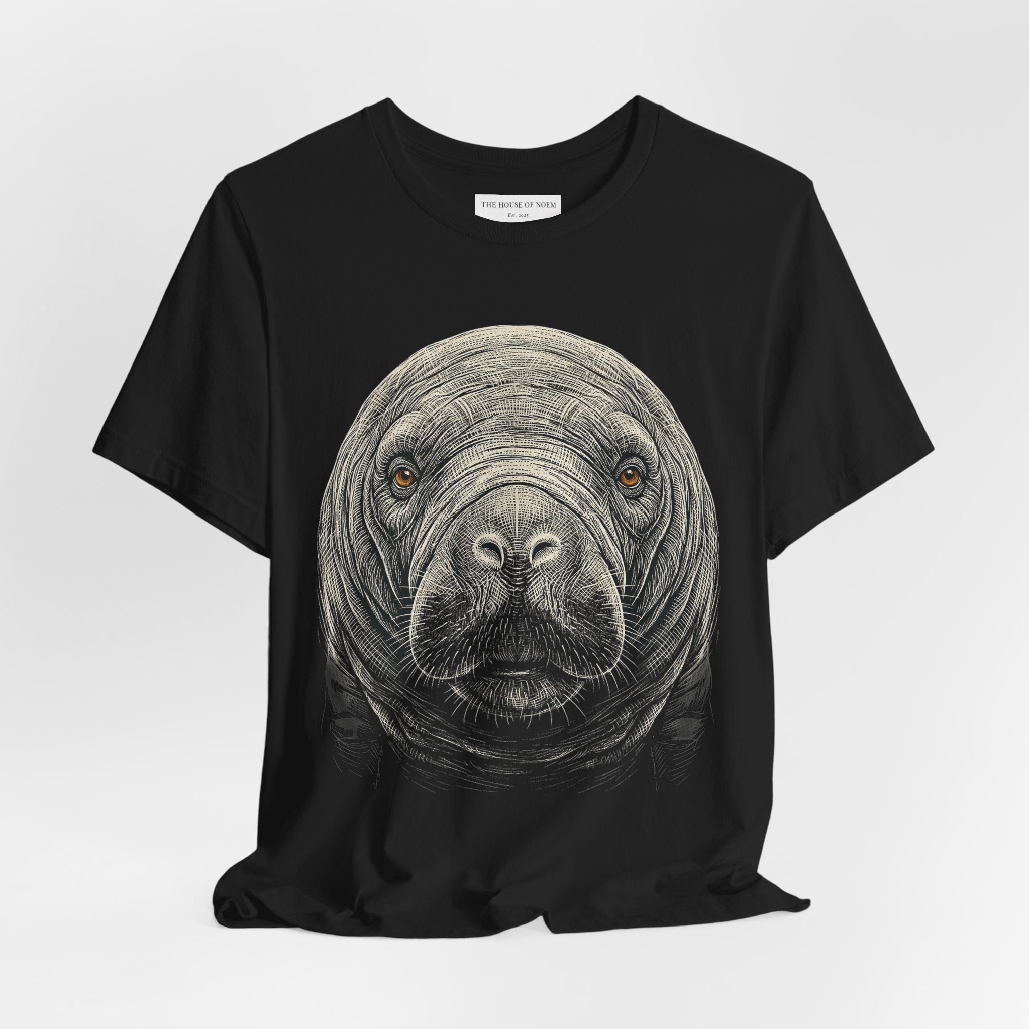 Manatee Shirt - Wildlife Art - Pen and Ink - Sea Cow Gift - Still Here