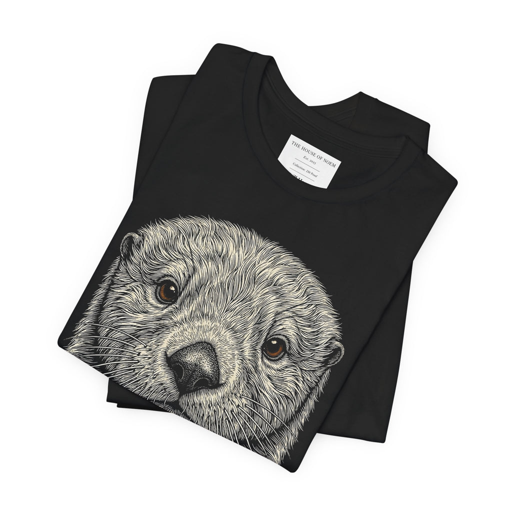Sea Otter Shirt - Wildlife Art - Pen and Ink - Ocean Gift - Still Here