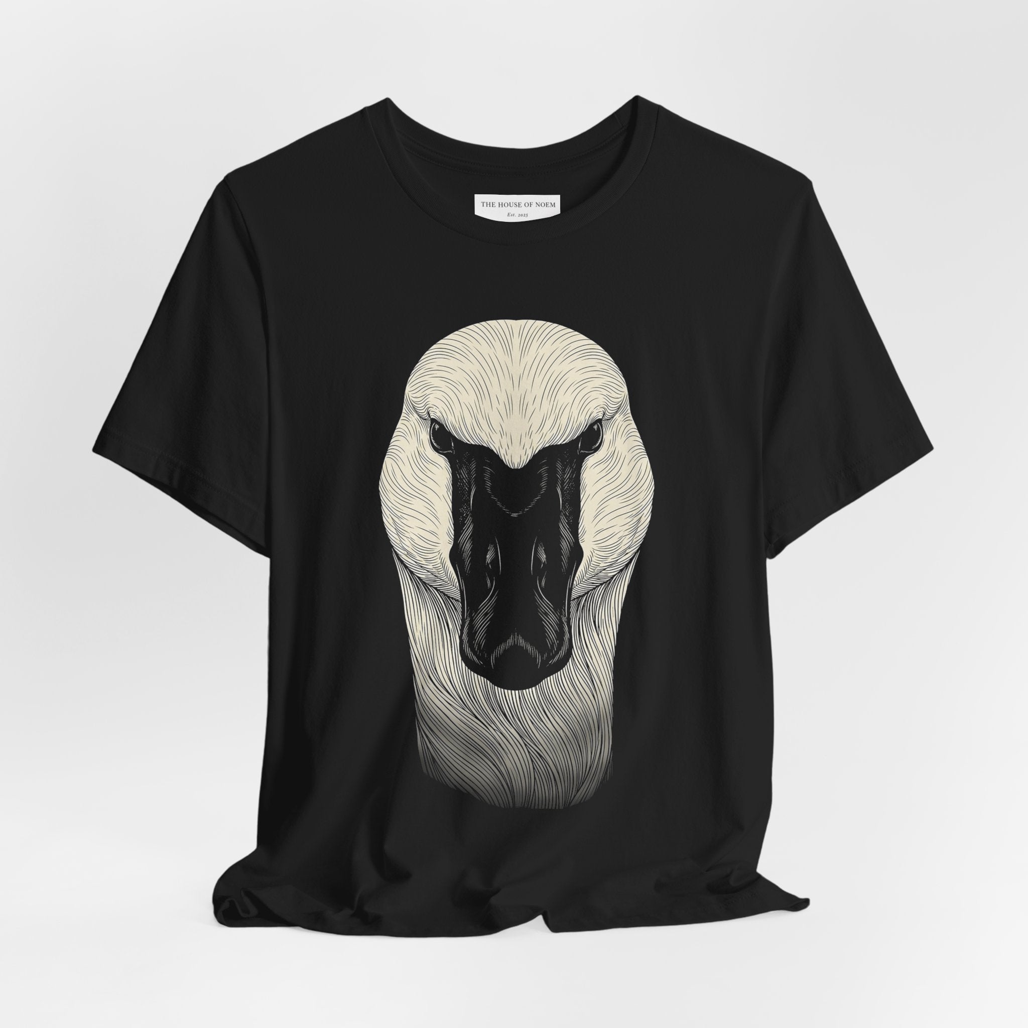 Trumpeter Swan Shirt - Wildlife Art - Pen and Ink - Bird Gift - Still Here