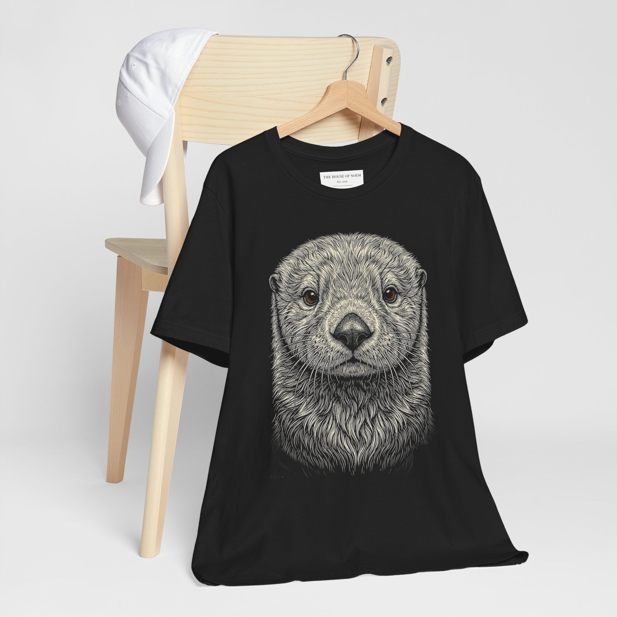Sea Otter Shirt - Wildlife Art - Pen and Ink - Ocean Gift - Still Here