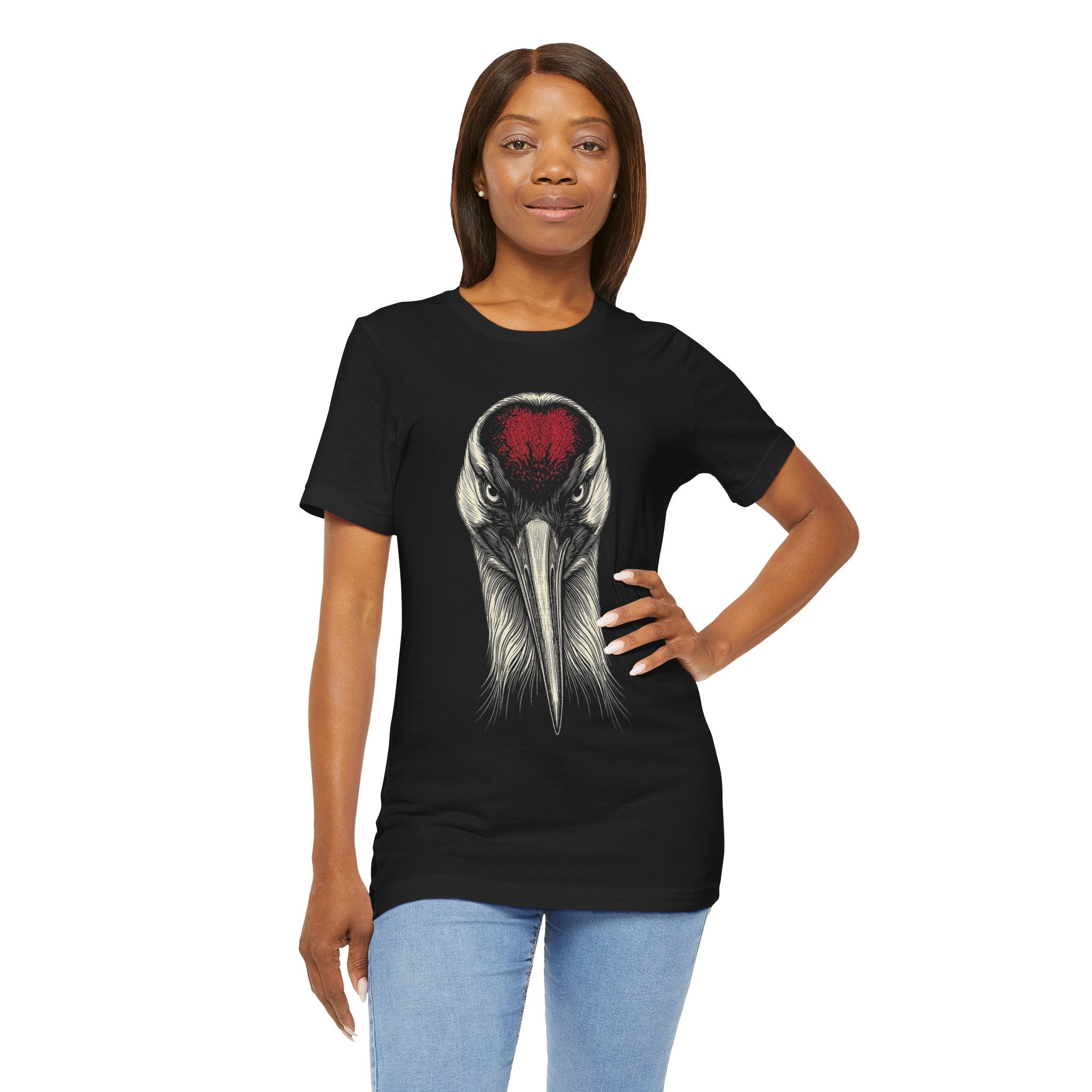 Whooping Crane Shirt - Wildlife Art - Pen and Ink - Bird Gift - Still Here