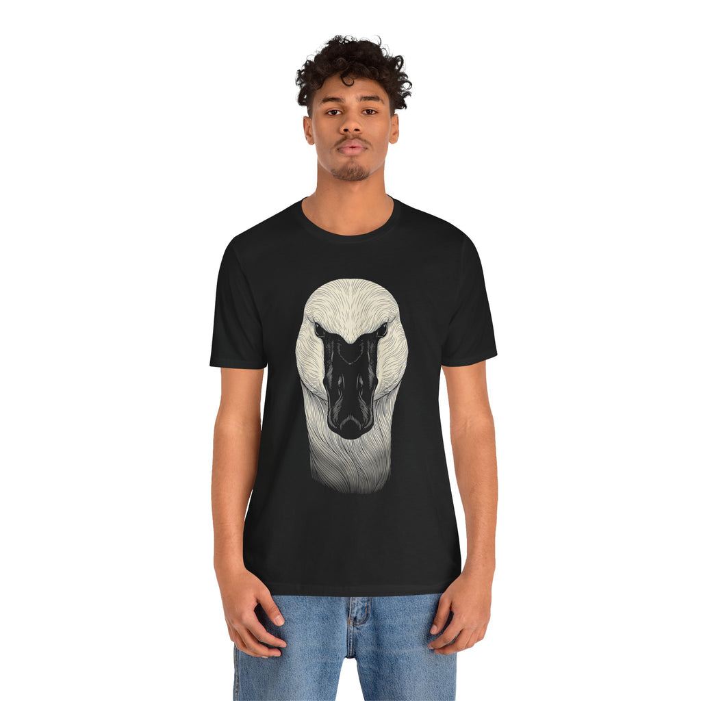 Trumpeter Swan Shirt - Wildlife Art - Pen and Ink - Bird Gift - Still Here