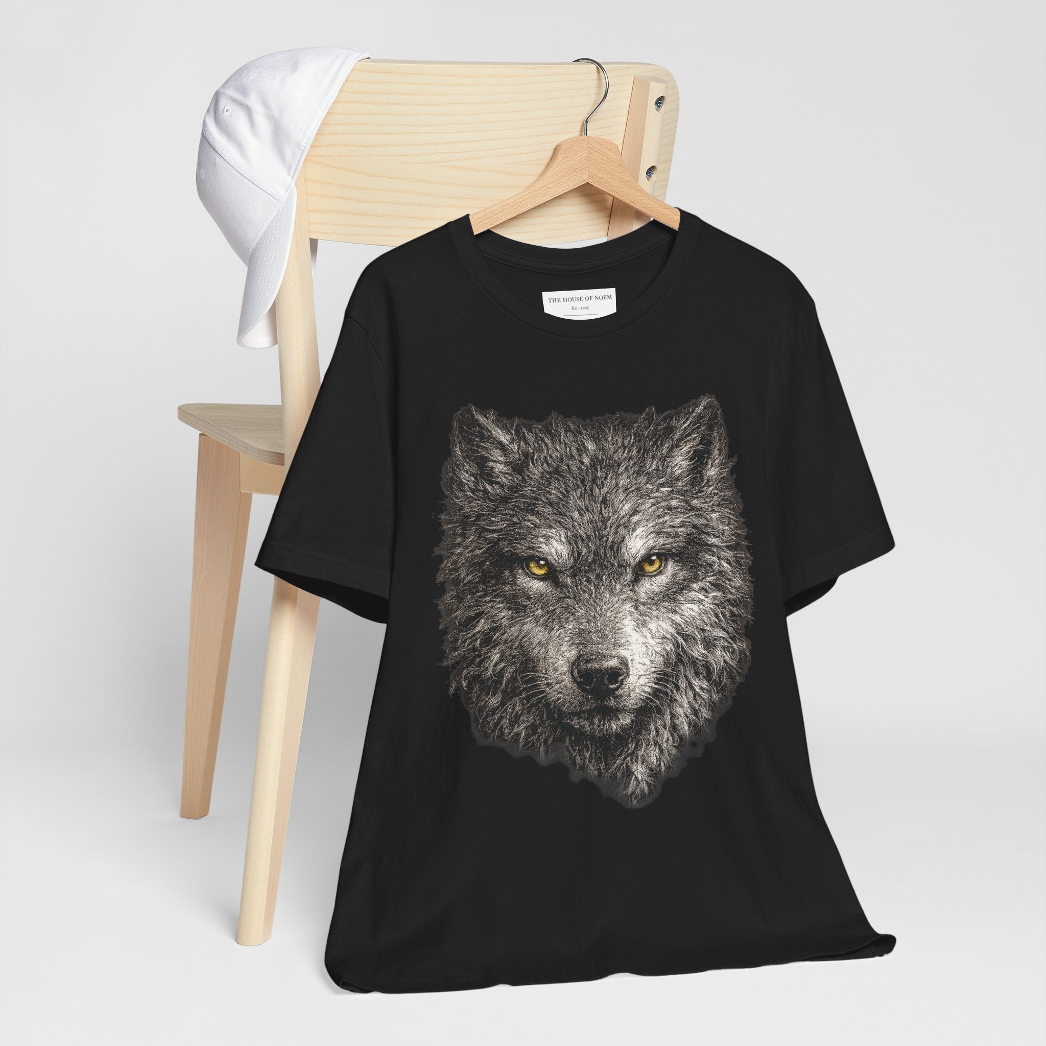 Gray Wolf Shirt - Wildlife Art - Pen and Ink - Wolf Gift - Still Here