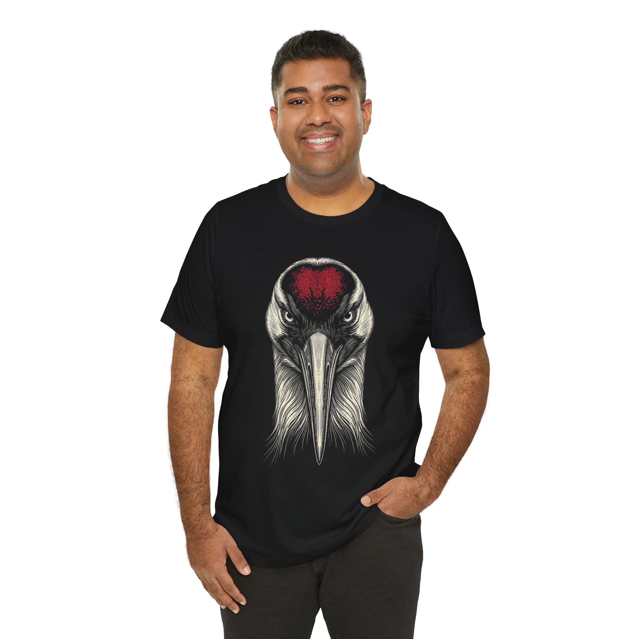 Whooping Crane Shirt - Wildlife Art - Pen and Ink - Bird Gift - Still Here