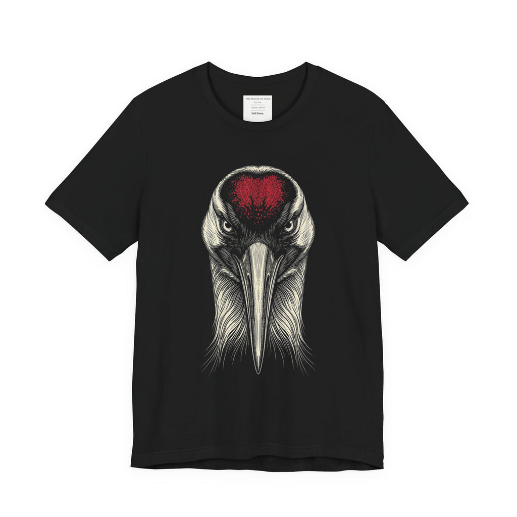 Whooping Crane Shirt - Wildlife Art - Pen and Ink - Bird Gift - Still Here